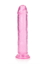 Realrock Crystal Clear Straight No Balls Dildo