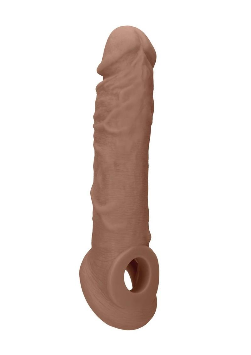 Realrock Realistic Penis Sleeve - Caramel - 8in