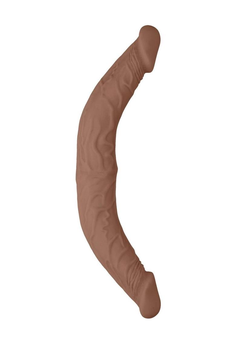 Realrock Skin Realistic Double Dildo - Caramel - 14in