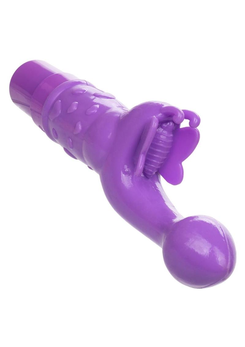 Rechargeable Butterfly Kiss G-Spot Rabbit Vibrator - Purple