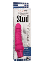 Rechargeable Power Stud Curvy Silicone Vibrating Dong