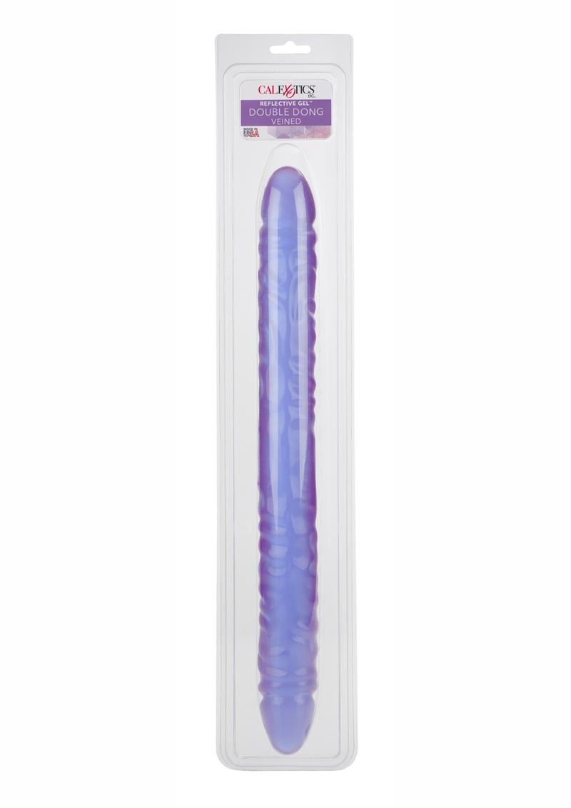 Reflective Gel Veined Double Dildo