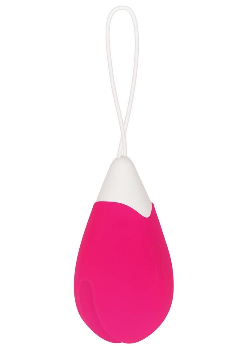 Remote Control Rechargeable Silicone Egg Vibrator - Pink