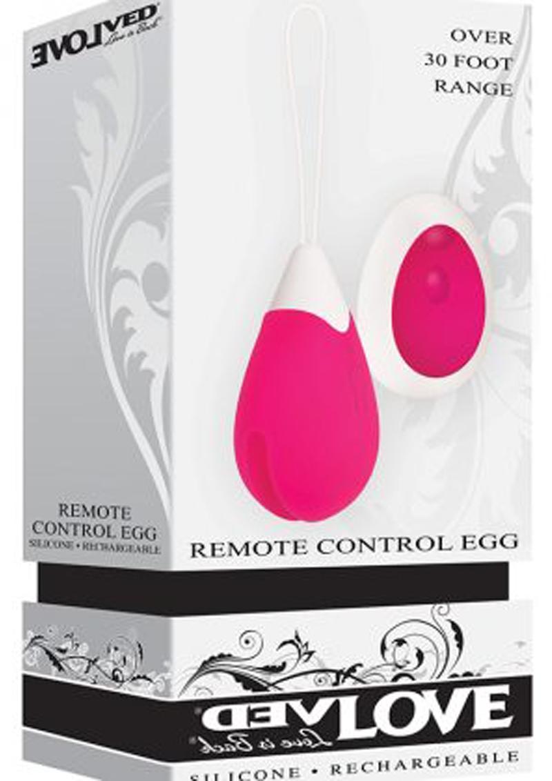 Remote Control Rechargeable Silicone Egg Vibrator