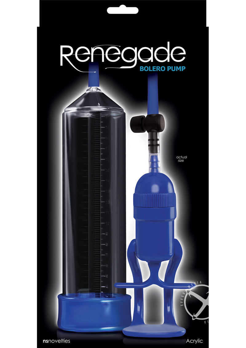 Renegade Bolero Penis Pump - Blue