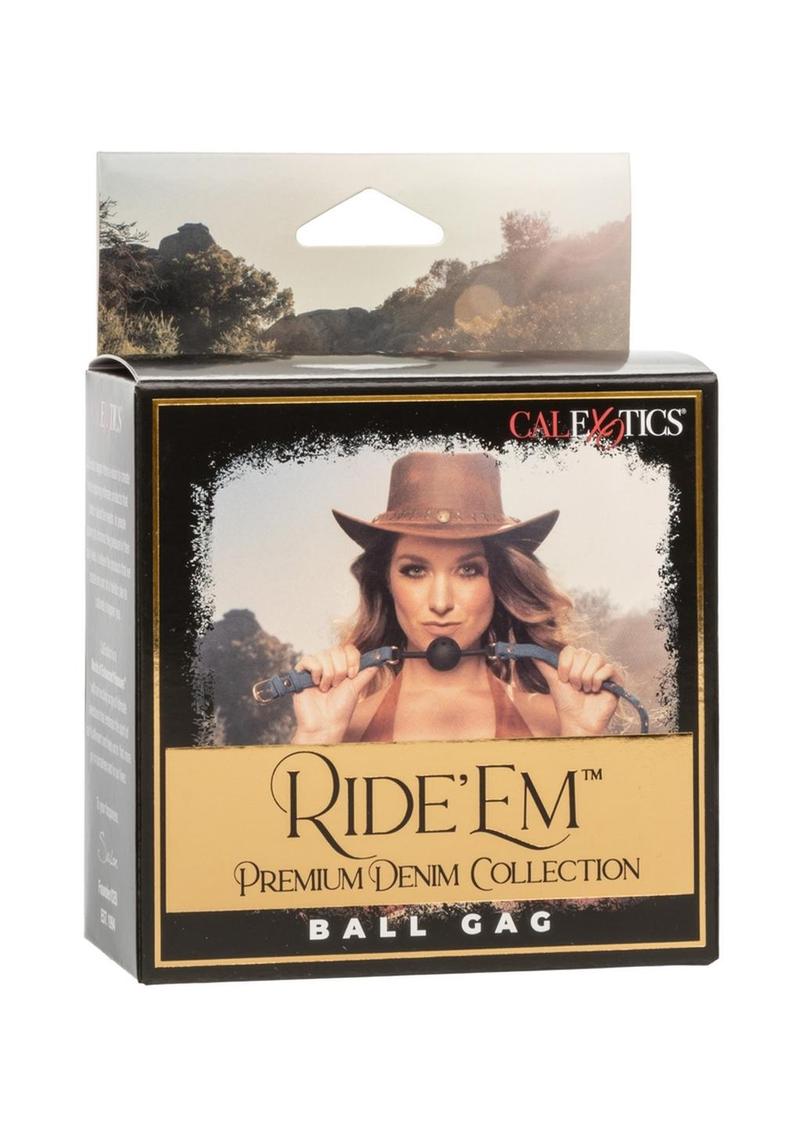 Ride 'Em Premium Denim Collection Ball Gag