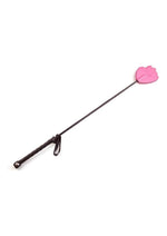 Rouge Fifty Times Hotter Leather Hand Riding Crop - Pink