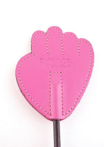 Rouge Fifty Times Hotter Leather Hand Riding Crop - Pink