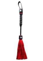 Rouge Leather Mini Flogger - Red