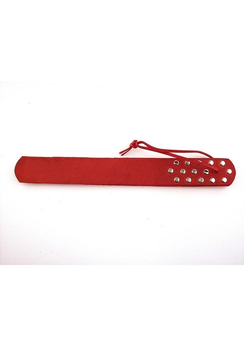 Rouge Leather Three Flap Paddle - Red