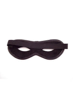 Rouge Open Eye Mask Leather Or Suede - Black/Red