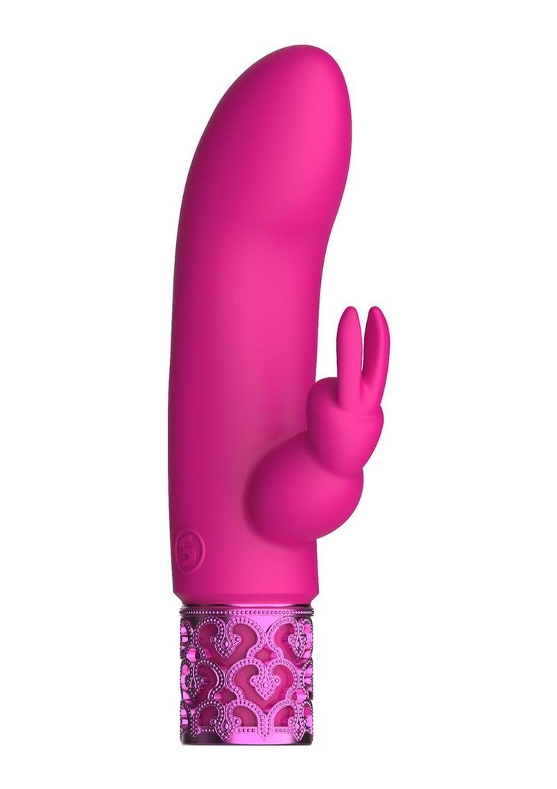 Royal Gems Dazzling Silicone Rechargeable Bullet - Pink