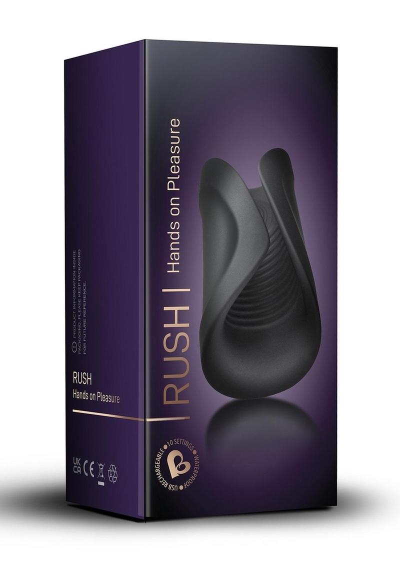 Rush Silicone Vibrating Textured Masturbator