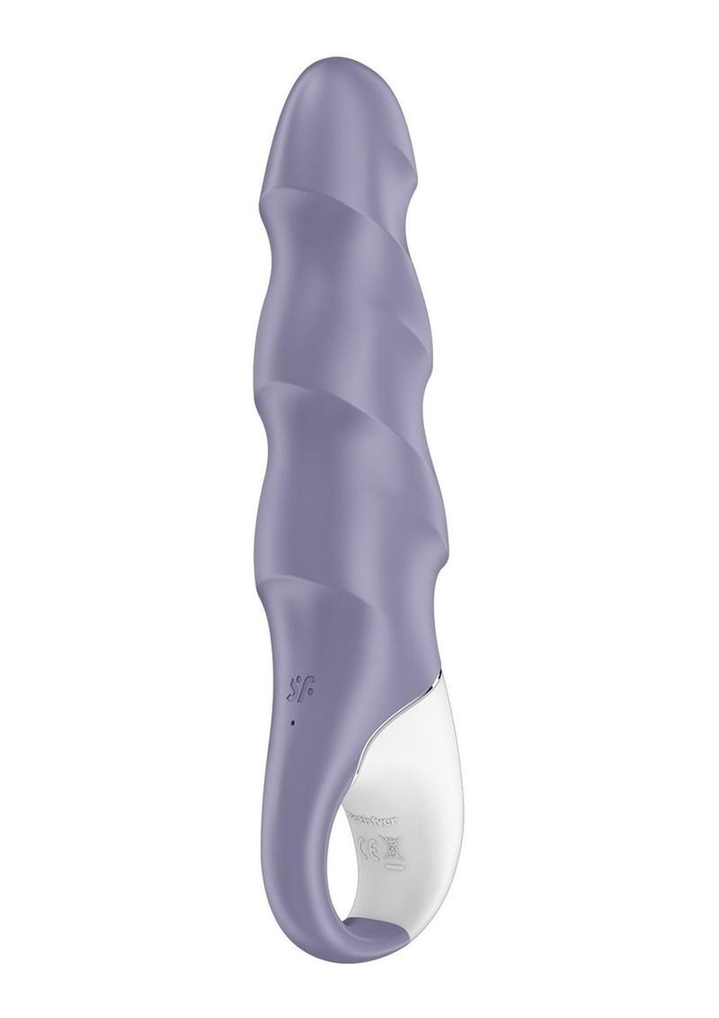 Satisfyer Air Pump Vibrator 1 Rechargeable Silicone Vibrator - Purple/White