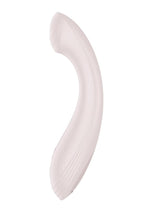 Satisfyer G-Force Rechargeable Silicone Vibrator - Beige/White