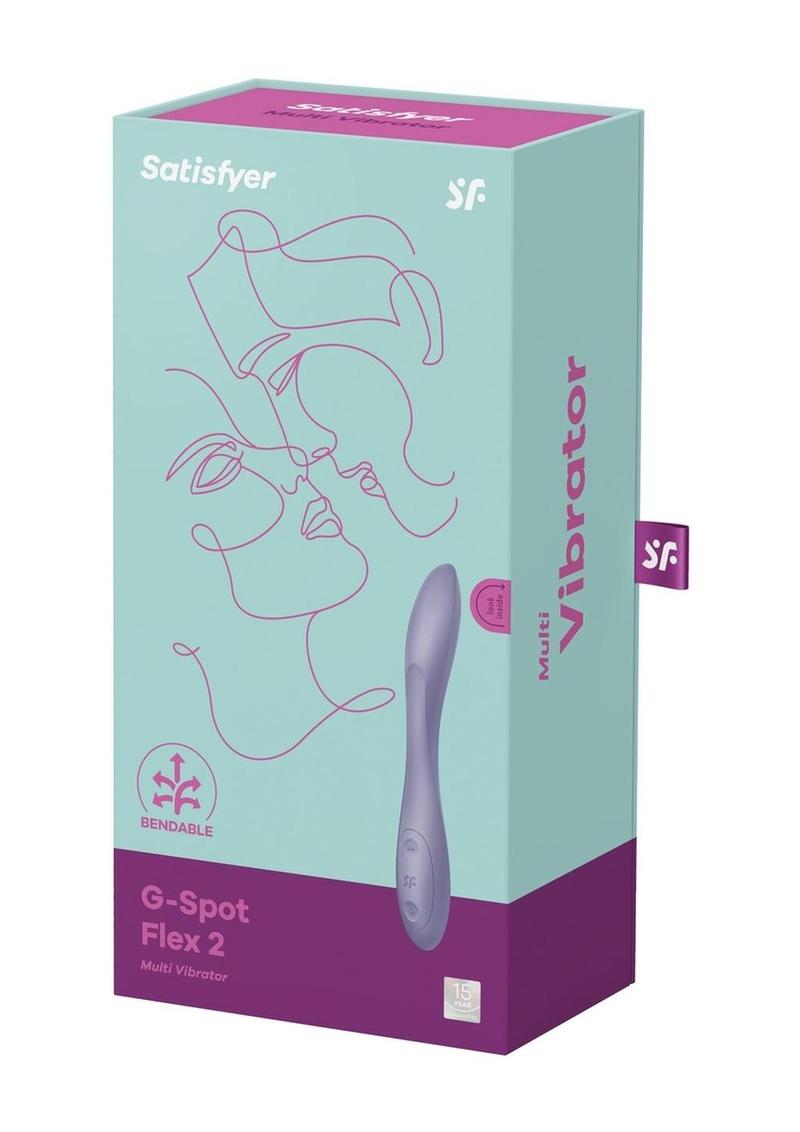 Satisfyer G-Spot Flex 2 Rechargeable Silicone Vibrator - Dark