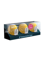 Satisfyer Masturbator Egg 3 Pack Set (Fierce - Yellow