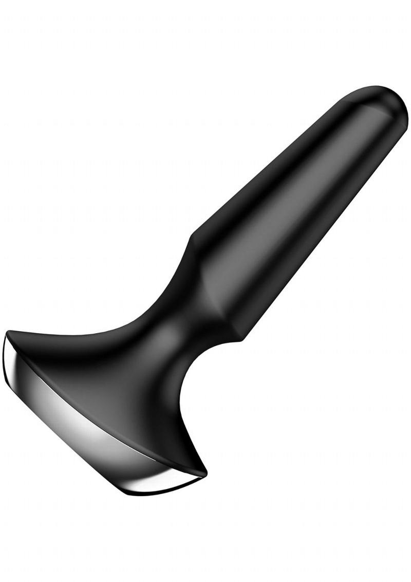 Satisfyer Plug-Ilicious 2 Silicone Vibrating Anal Plug - Black