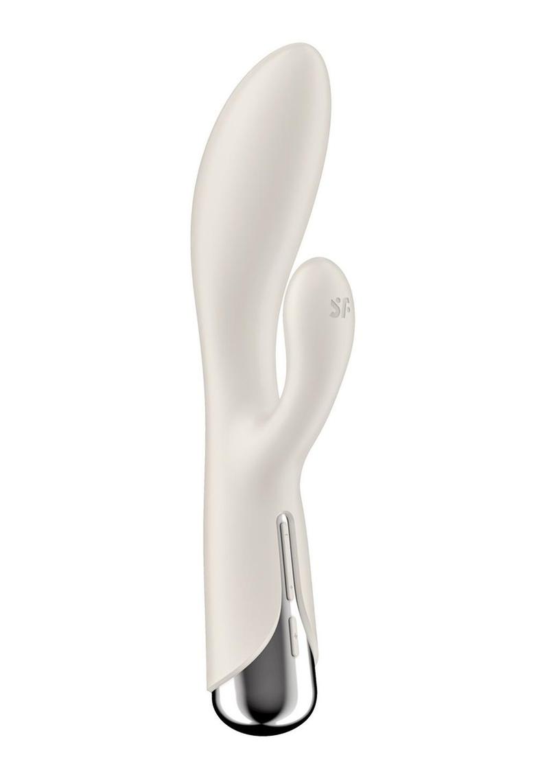 Satisfyer Spinning Rabbit 1 Rechargeable Silicone Rabbit Vibrator - Beige/Tan