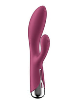 Satisfyer Spinning Rabbit 1 Rechargeable Silicone Rabbit Vibrator - Red