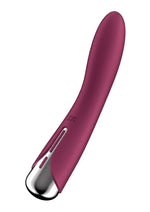 Satisfyer Spinning Vibe 1 Rechargeable Silicone Rotating G-Spot Vibrator - Red