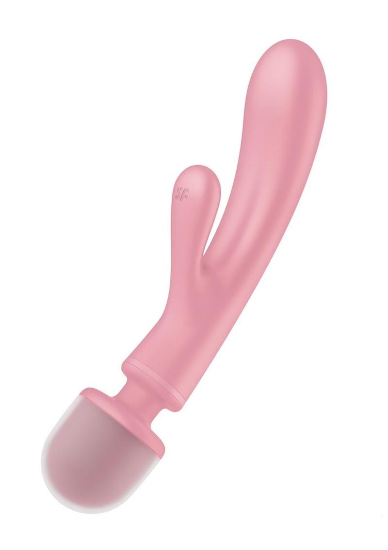 Satisfyer Triple Lover Rechargeable Silicone Rabbit Vibrator