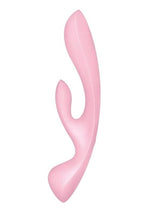 Satisfyer Triple Oh Rechargeable Silicone Dual Stimulating Vibrator - Pink