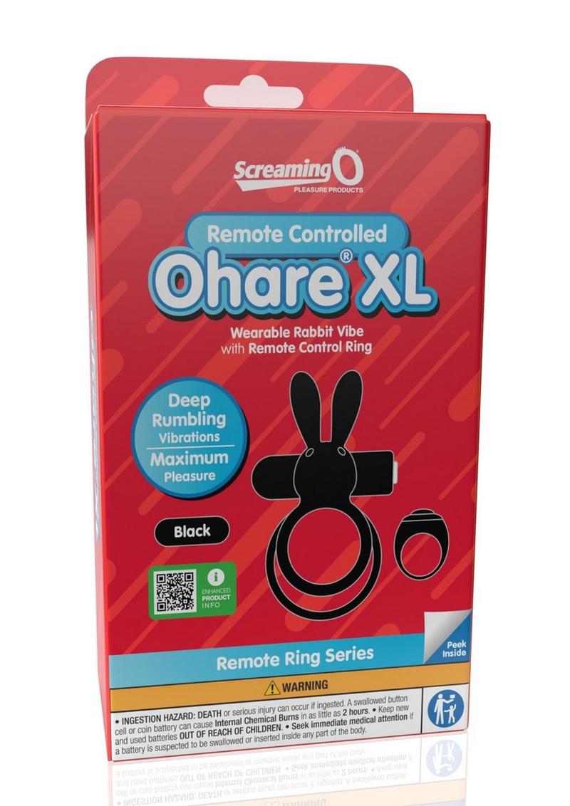 Screaming O Ohare XL Remote Control Rechargeable Silicone Vibrating Cock Ring