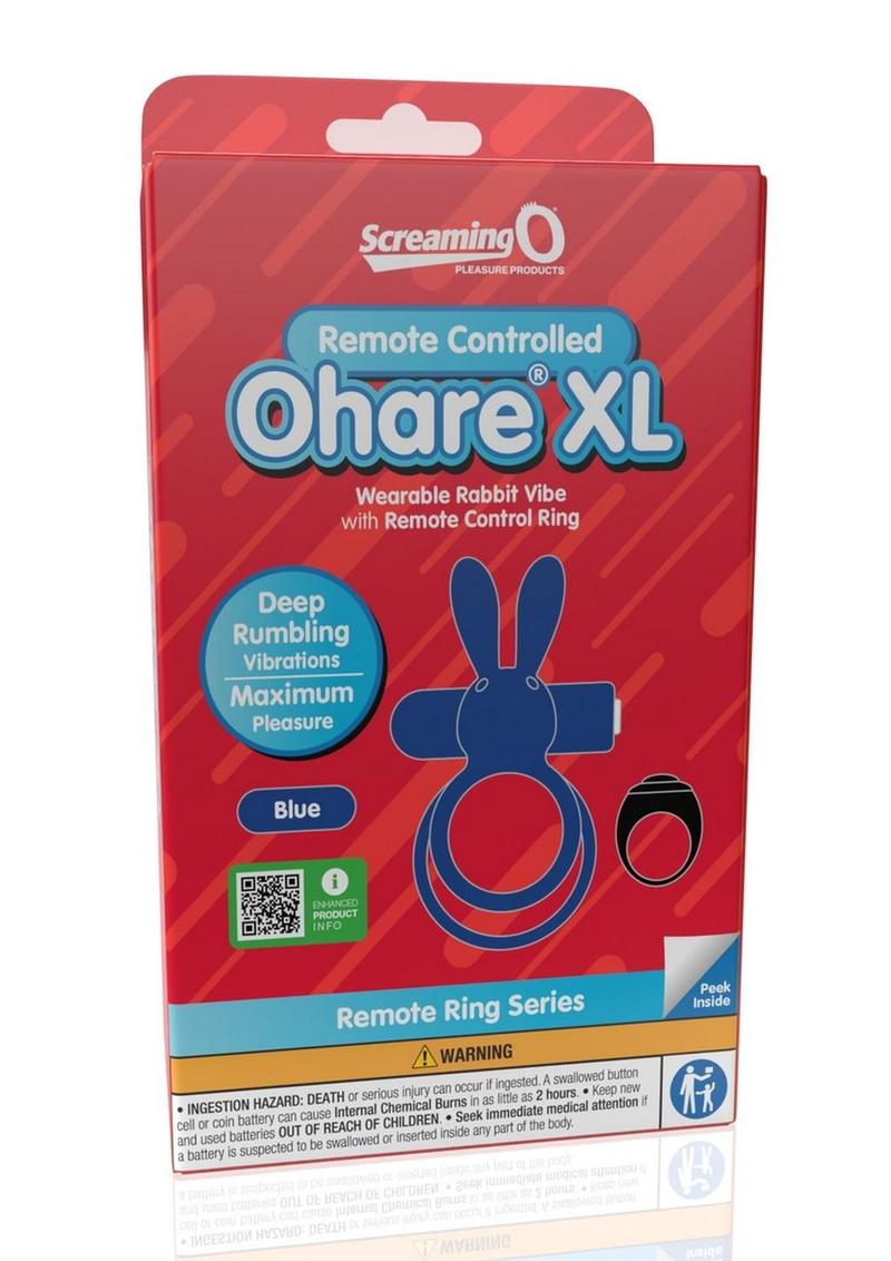 Screaming O Ohare XL Remote Control Rechargeable Silicone Vibrating Cock Ring