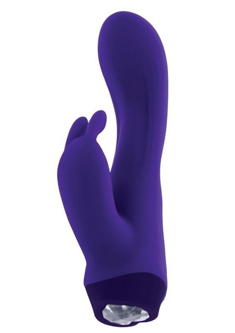 Selopa Plum Job Rechargeable Silicone Rabbit Vibrator - Purple