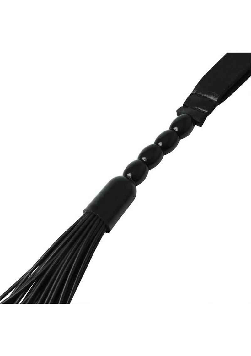 Sex and Mischief Beaded Flogger Noir Whip