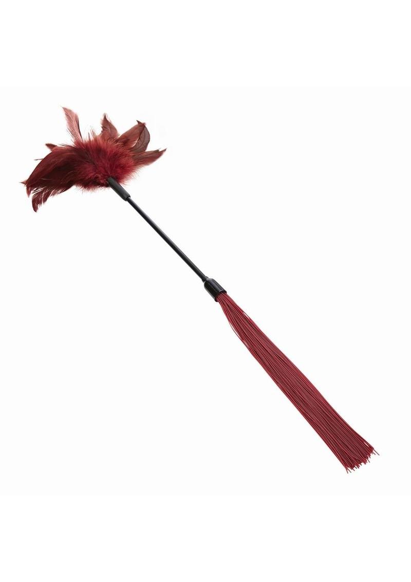 Sex and Mischief Enchanted Feather Tickler - Black/Red