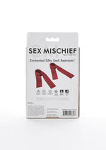 Sex and Mischief Enchanted Silky Sash Restraints - Pink/Red