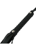 Sex and Mischief Faux Leather Flogger - Black