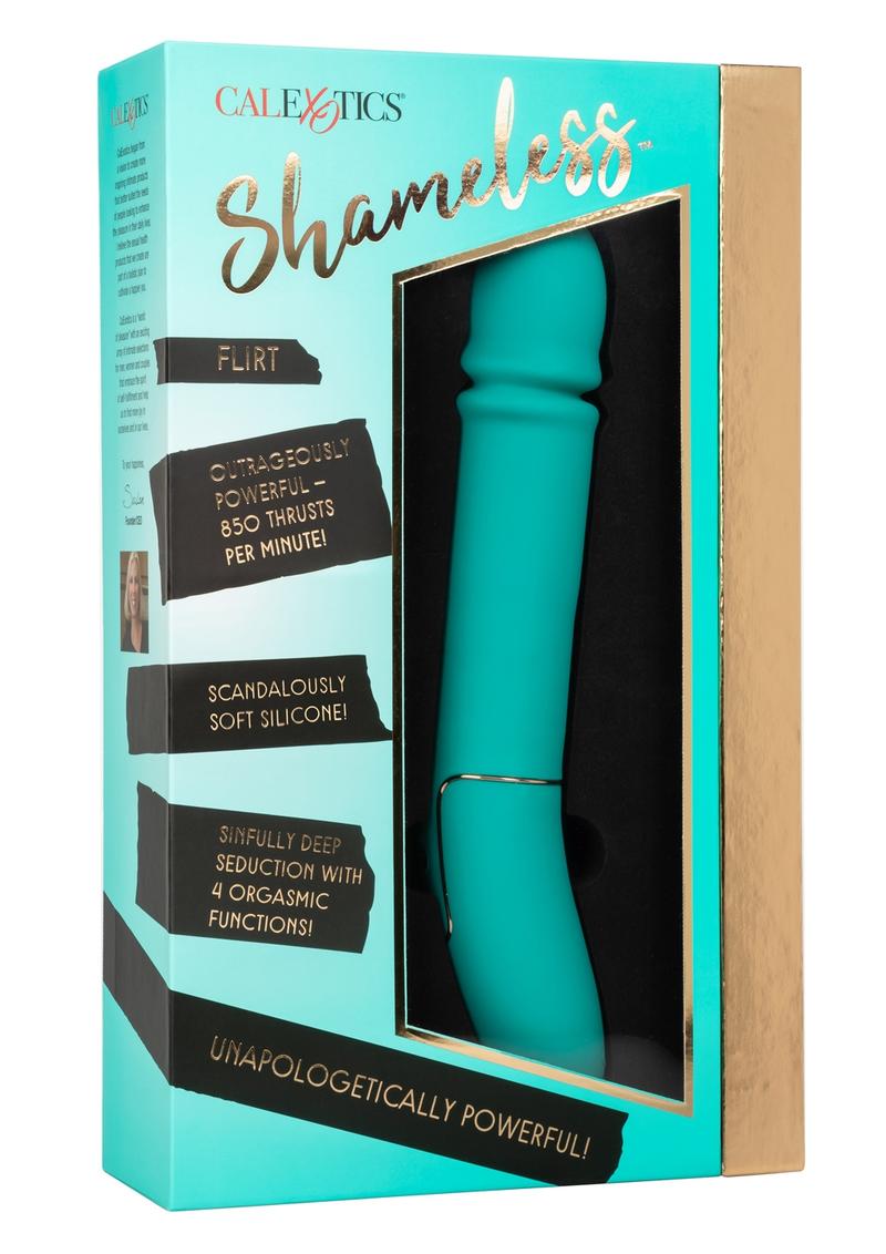 Shameless Flirt Rechargeable Silicone Thrusting Vibrator