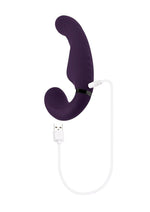 Share The Love Rechargeable Silicone Dual Vibrator - Purple