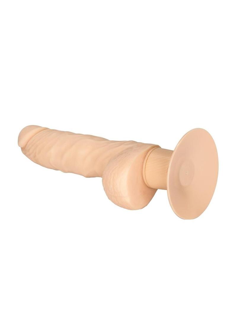 Shower Stud Super Stud Vibrating Dildo - Vanilla/White