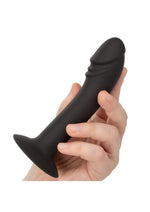 Silicone Curved Anal Stud - Black