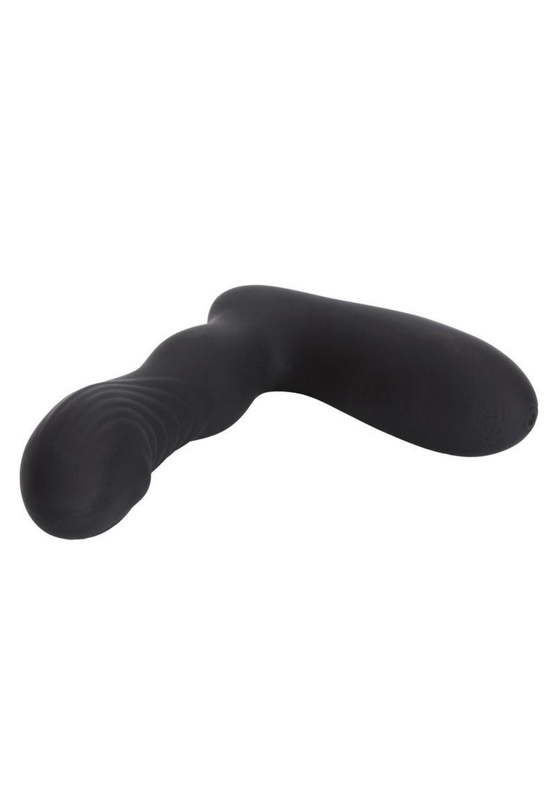 Silicone Wireless Pinpoint Probe USB Rechargeable Anal Vibrator Waterproof - Black