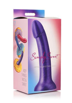 Simply Sweet Metallic Silicone Dildo