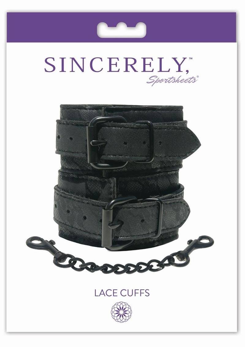 Sincerely Wrist Lace Cuffs - Black