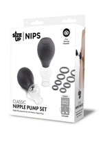 Size Up Classic Nipple Pump - Black/Clear - Set