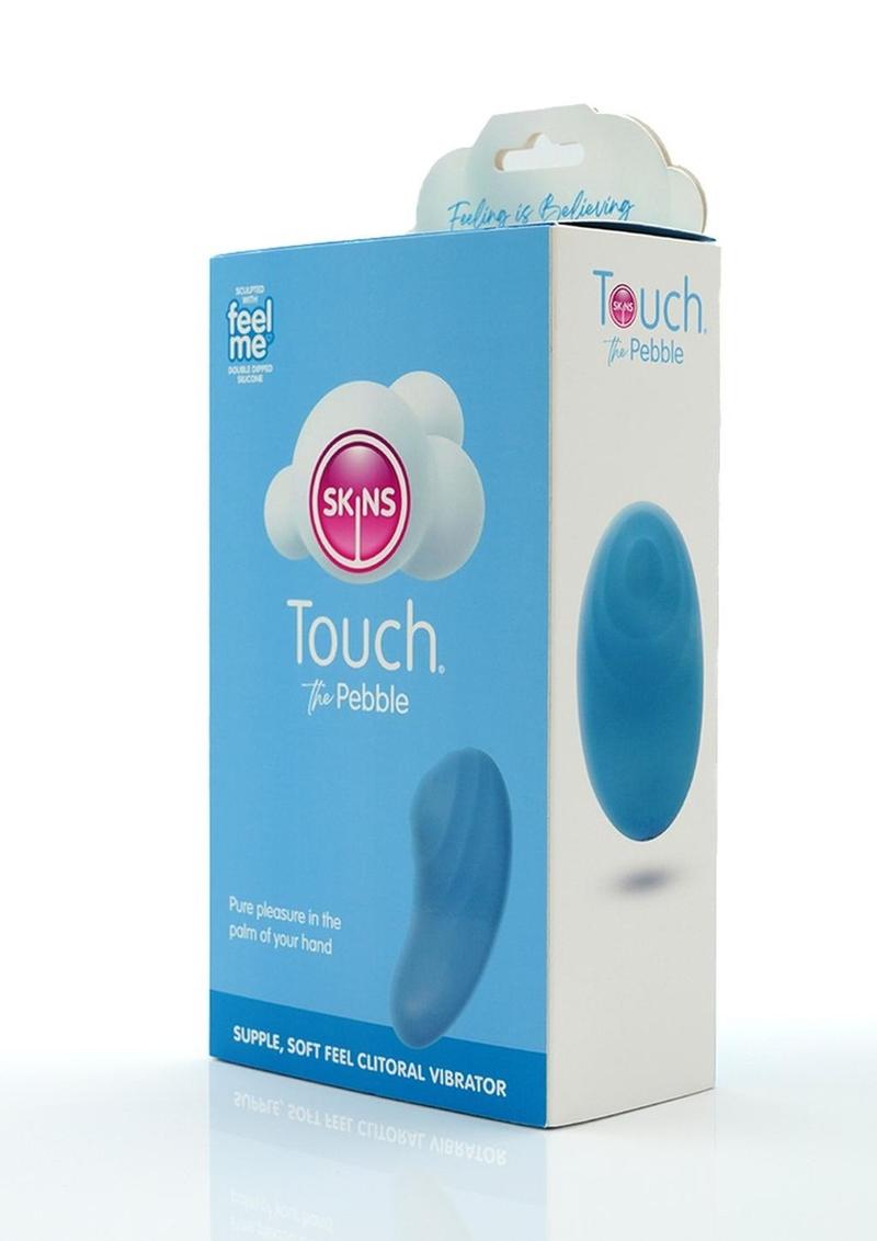 Skins Touch The Pebble Rechargeable Silicone Vibrator - Blue