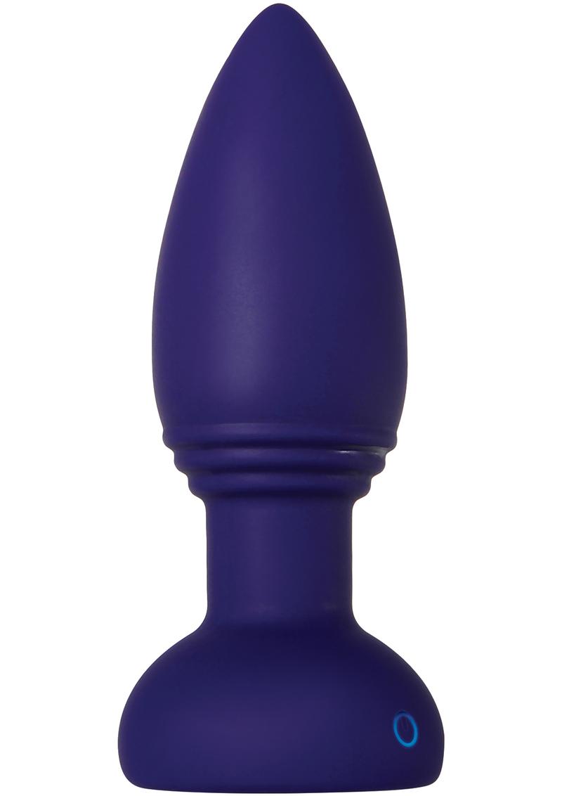 Smooshy Tooshy Rechargeable Silicone Anal Plug with Remote Control