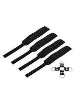 Sportsheets Hog Tie and Cuff - Black - 5 Piece/Set