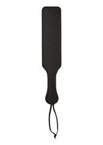 Sportsheets Leather Paddle with Fur - Black