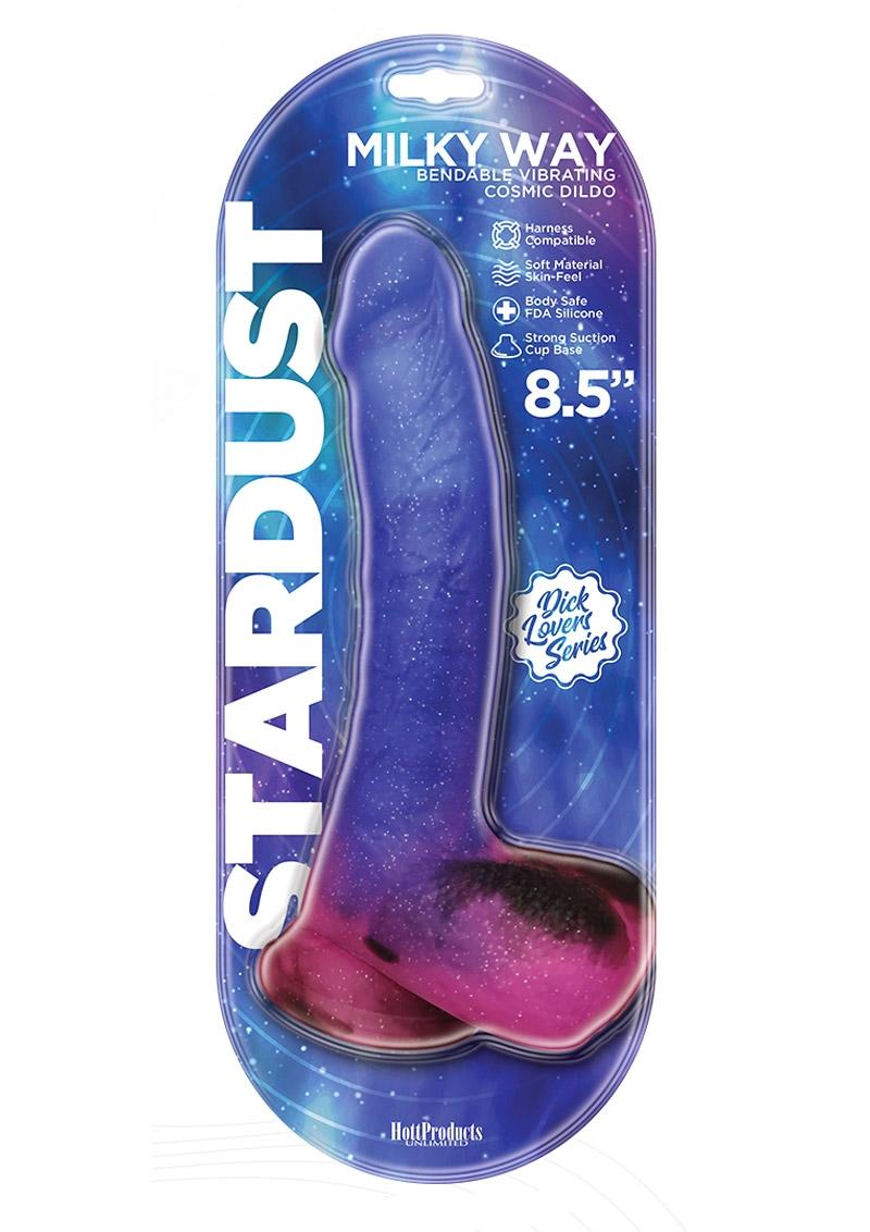 Stardust Milky Way Silicone Dildo - Multicolor - 8.5in