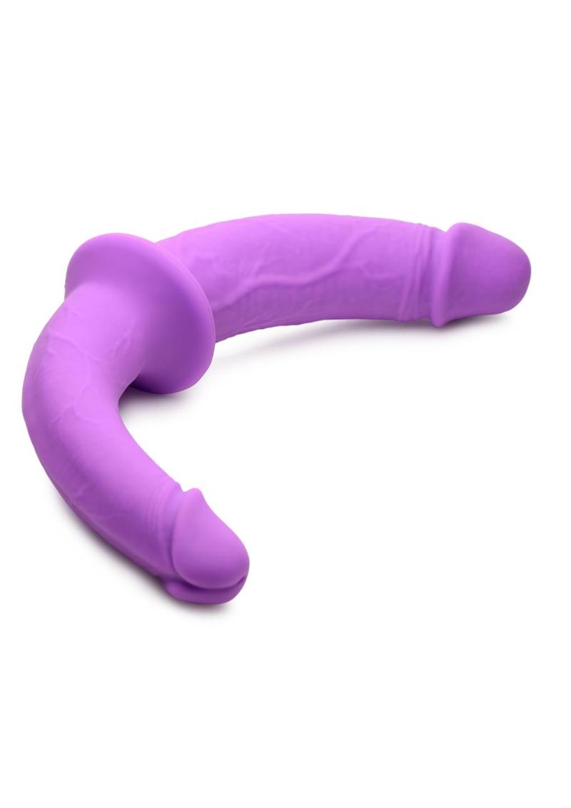 Strap U Double Charmer Silicone Double Dildo with Harness