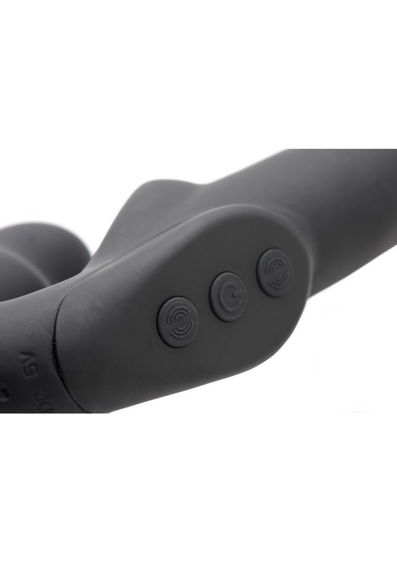 Strap U Evoke Super Charged Rechargeable Silicone Vibrating Strapless Strap-On