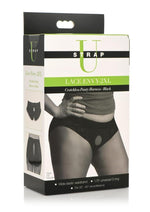 Strap U Lace Envy Black Crotchless Panty Harness